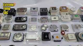 एक नज़दीकी नज़र: हॉल और कार कॉल पुश के लिए एलईडी संकेतक के साथ हुंडई लिफ्ट बटन A4N135161