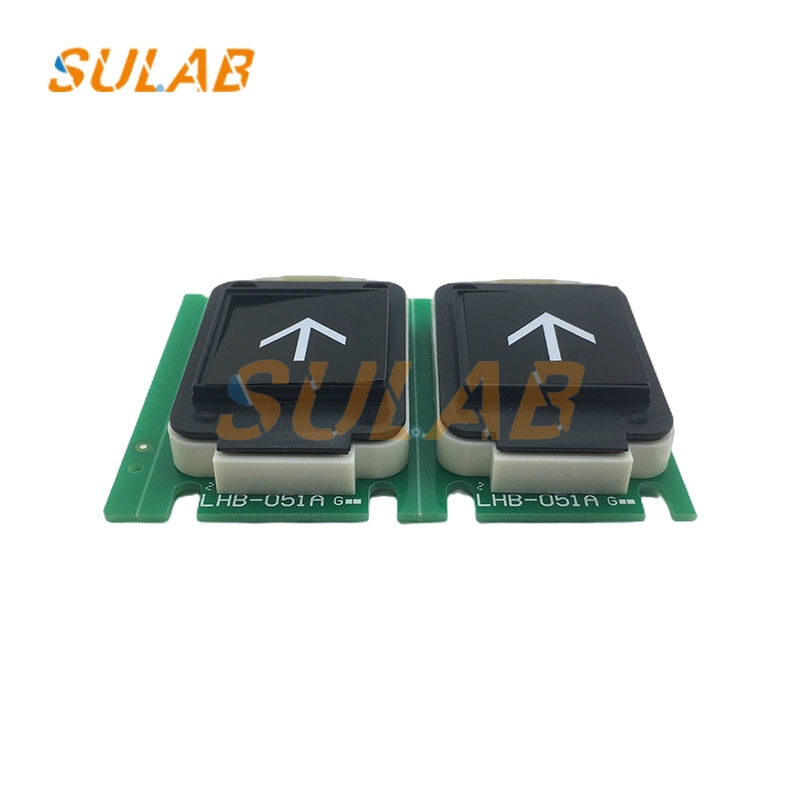 Original Mitsubishi Elevator Push Button LHB-051A Aviation-Grade Aluminum Alloy with Anodized Surface and Wear Resistant Circuit Board