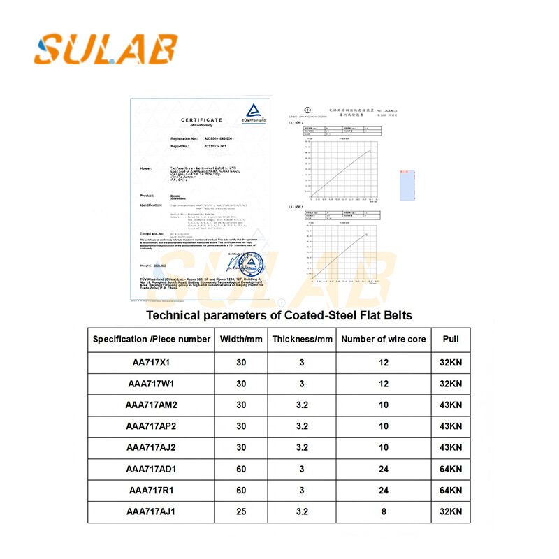 Otis Elevator Specific Traction Sheave Steel Belt AAA717AM2 AP2 X1 W1 AD1 AJ2  Multiple Brands And Models