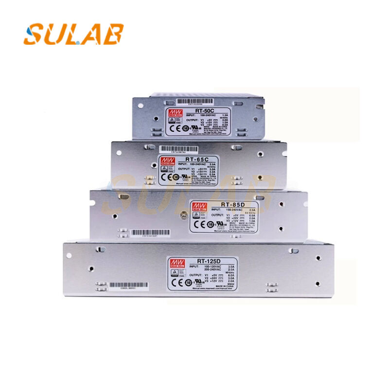 Elevator Industrial Switching Power Supply 50W Rated Power with Triple DC Outputs and Wide AC Input Range RT-50C
