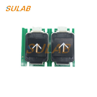 मूल मित्सुबिशी लिफ्ट पुश बटन एलएचबी-051ए विमानन-ग्रेड एल्यूमीनियम मिश्र धातु के साथ एनोडाइज्ड सतह और पहनने प्रतिरोधी सर्किट बोर्ड