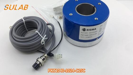 SIGMA PKT1040-1024-C15C खोखले-शाफ्ट इंक्रीमेंटल एनकोडर जिसमें 1024 PPR और एलिवेटर ट्रैक्शन मोटर के लिए 40 मिमी खोखला शाफ्ट है
