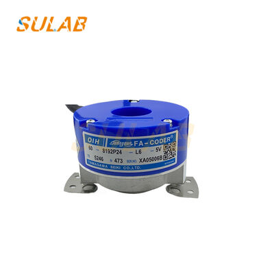 तामागावा एन्कोडर TS5246N473 8192P/R हाई रिज़ॉल्यूशन लाइन ड्राइवर आउटपुट और φ60 मिमी फ्लैंज डिजाइन के साथ लिफ्ट के लिए